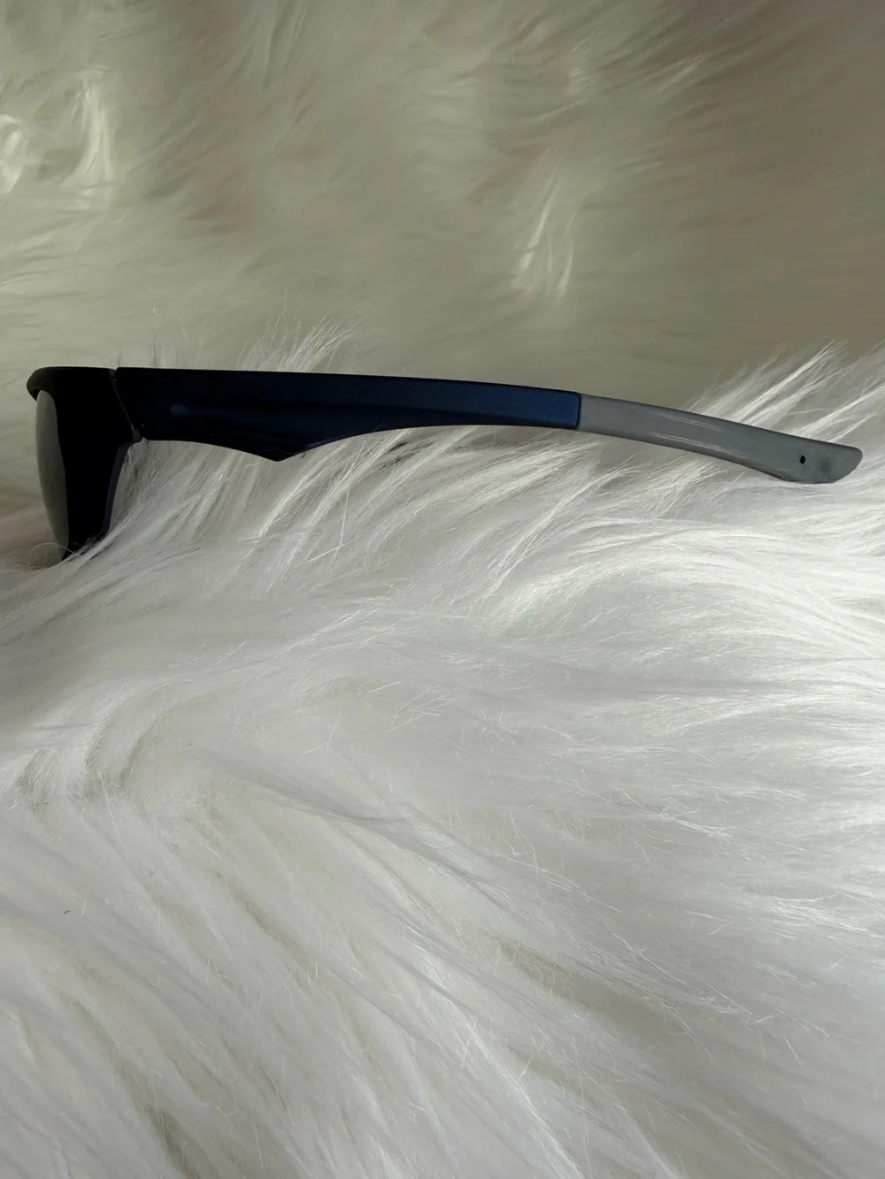 Sports Athletic Matte Navy Lightweight Wrap Sunglasses - UV Lenses